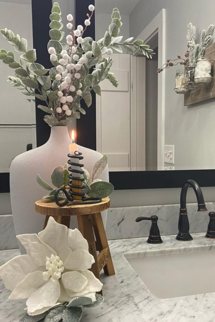 modern farmhouse bathroom white