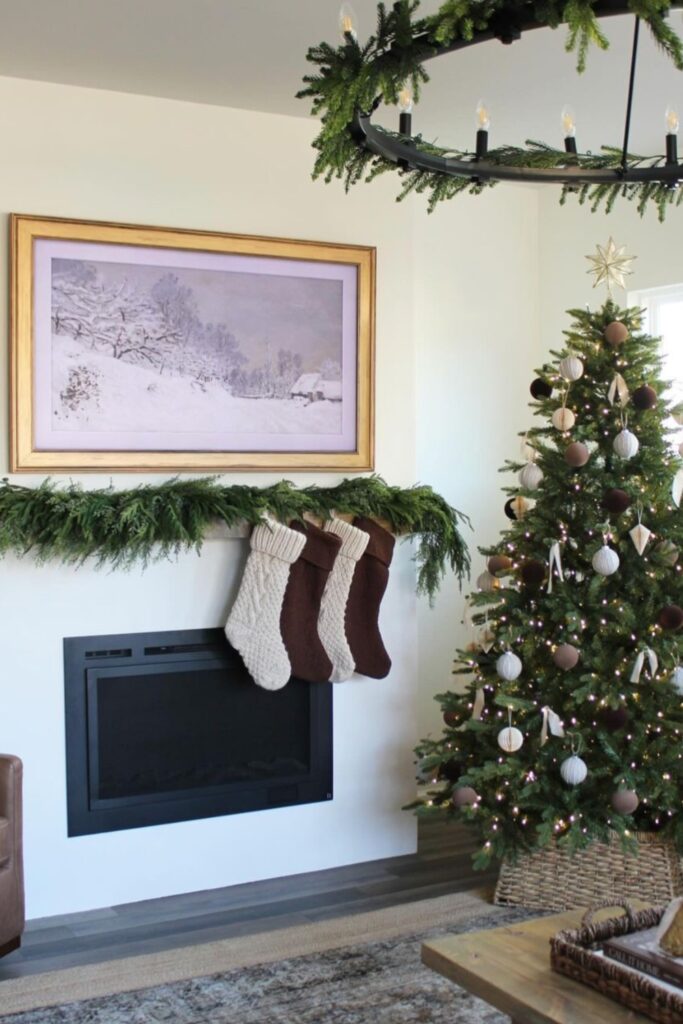 neutral christmas tree skirt