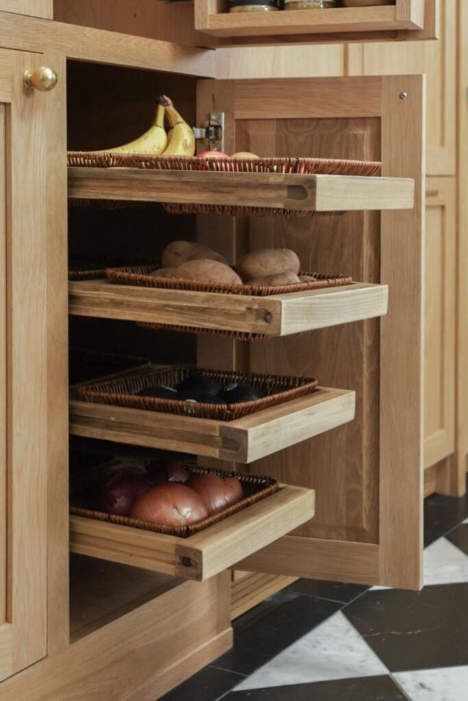 small kitchen organization