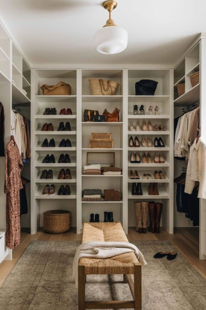 small walk in closet ideas narrow