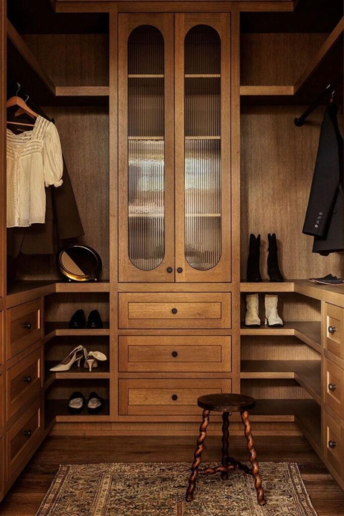 small walk in closet ideas with mirror