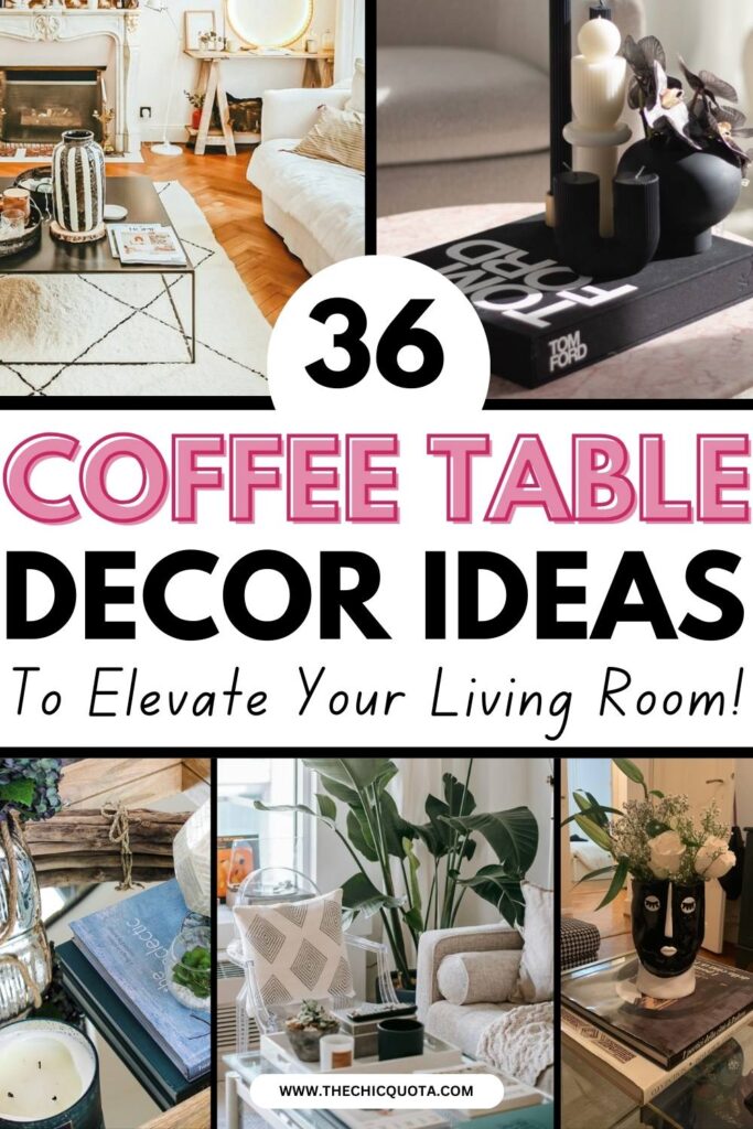 coffee table decor living room