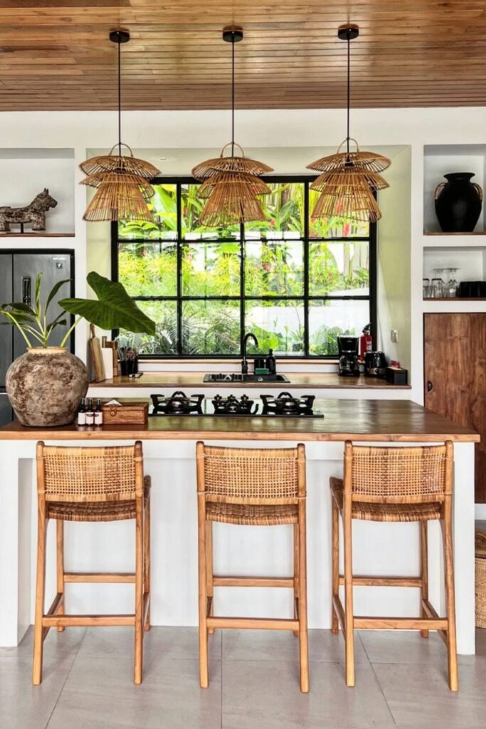 earthy boho kitchen ideas