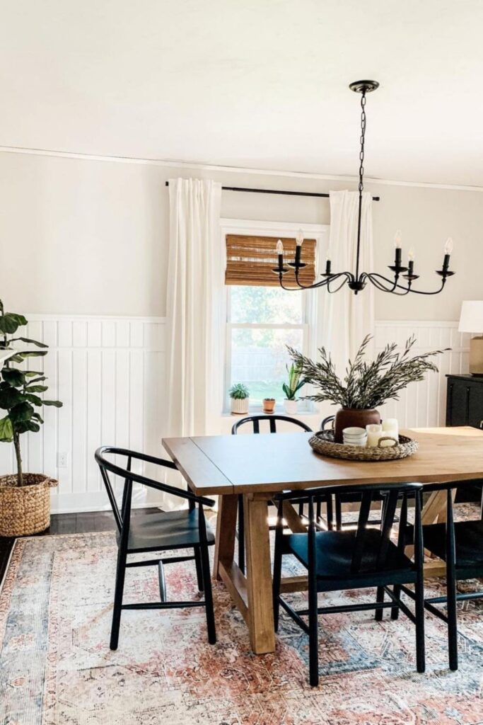 how to decorate a modern farmhouse dining room