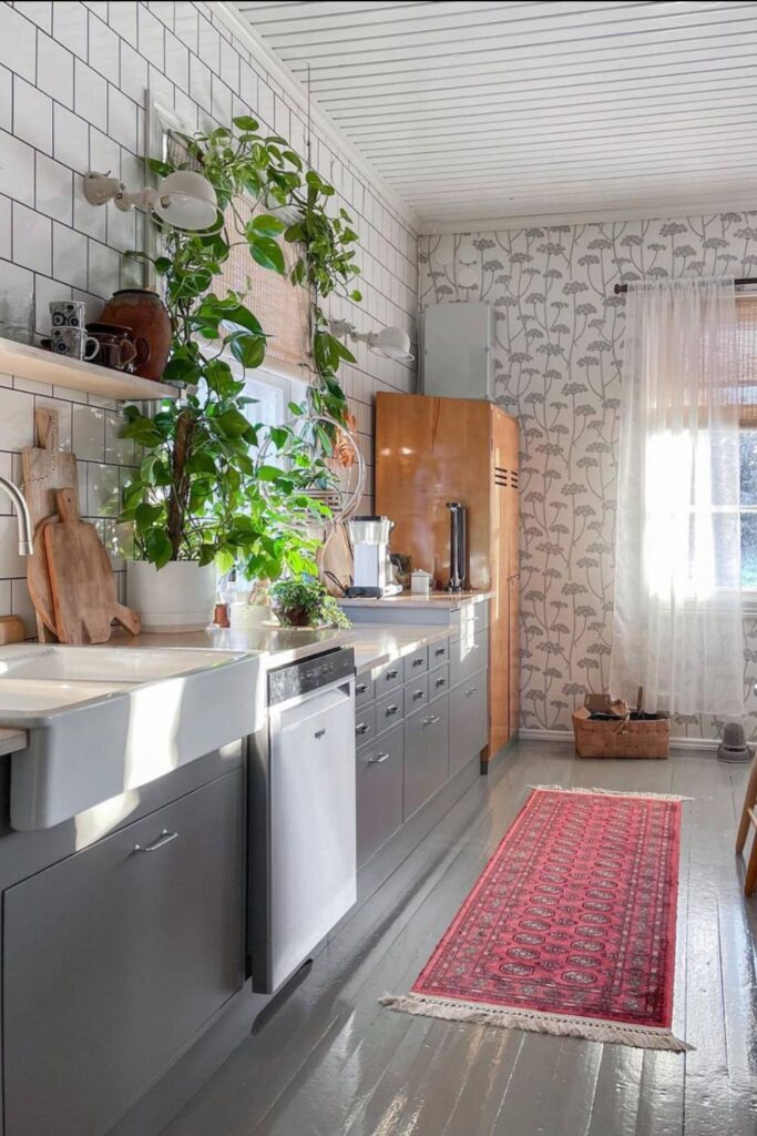 modern boho kitchen