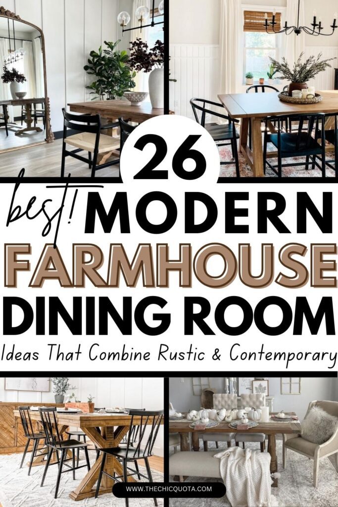 modern farmhouse dining room