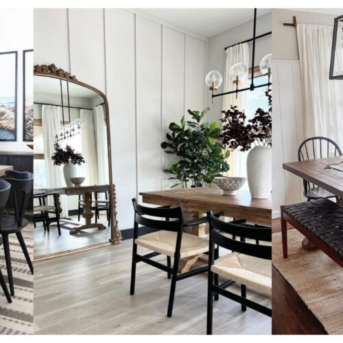 modern farmhouse dining room