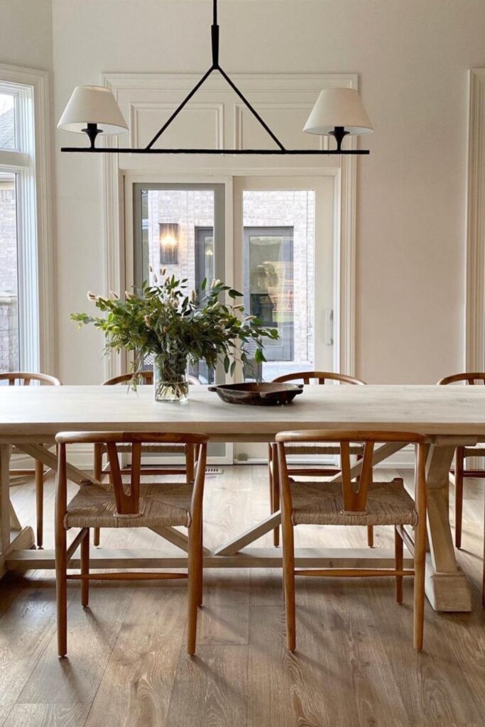 modern farmhouse dining room colors