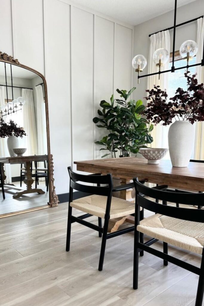 modern farmhouse dining room table