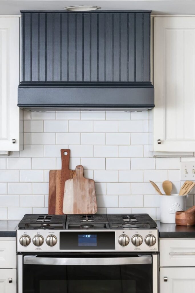 modern farmhouse kitchen hood