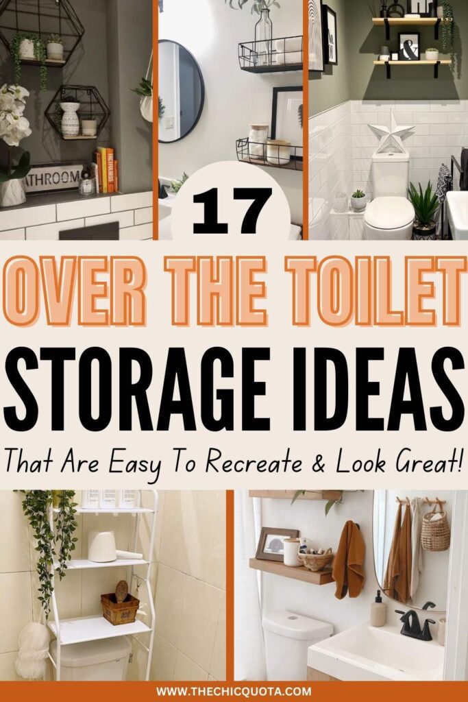 over the toilet storage ideas DIY