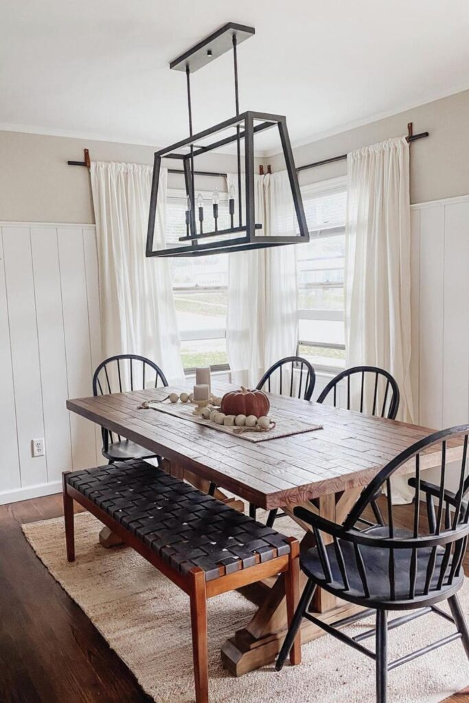 rustic dining room