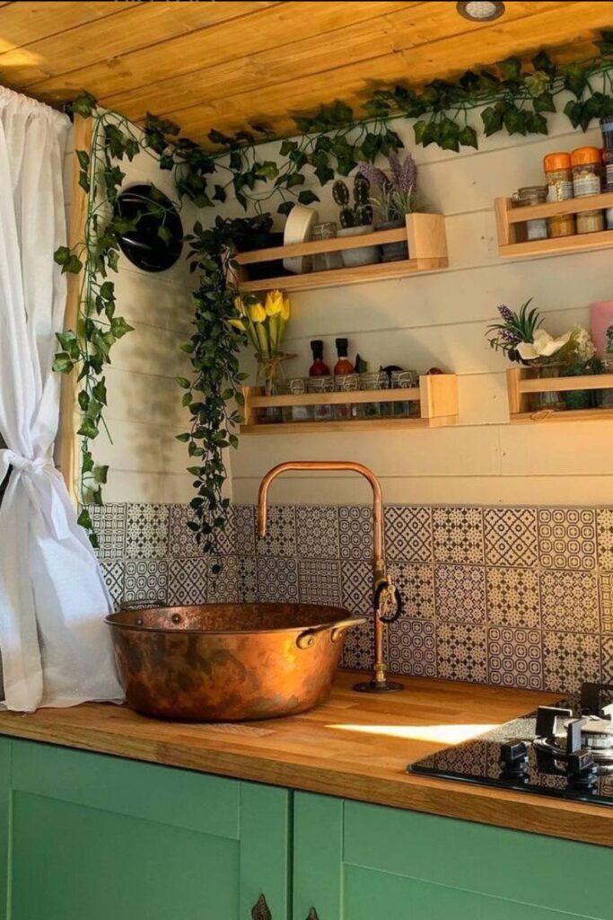 scandi boho kitchen