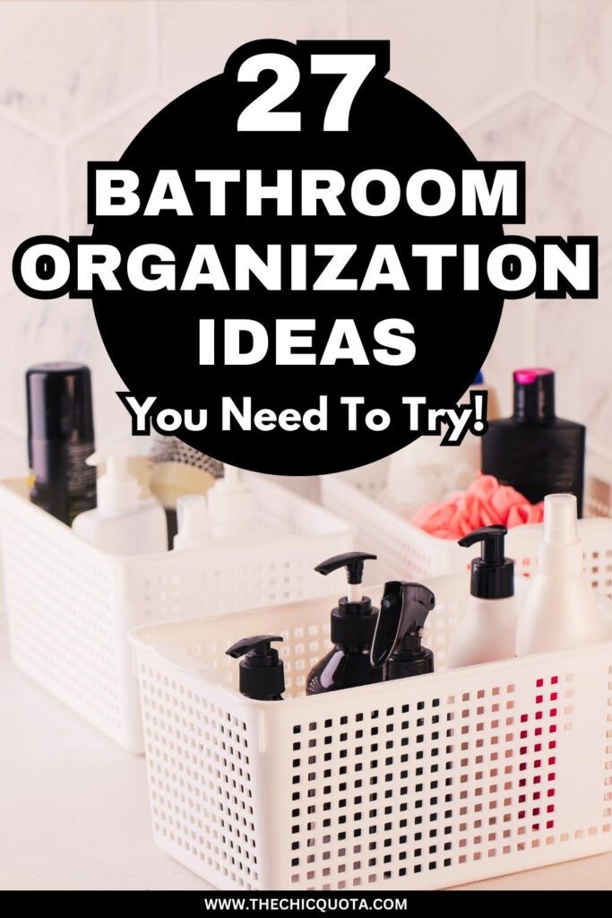 bathroom organization