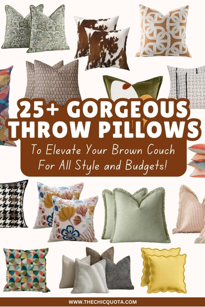 brown couch decor color schemes