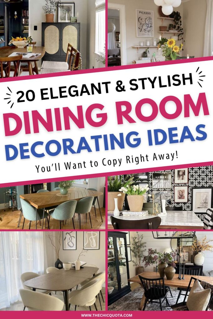 dining room decor apartment