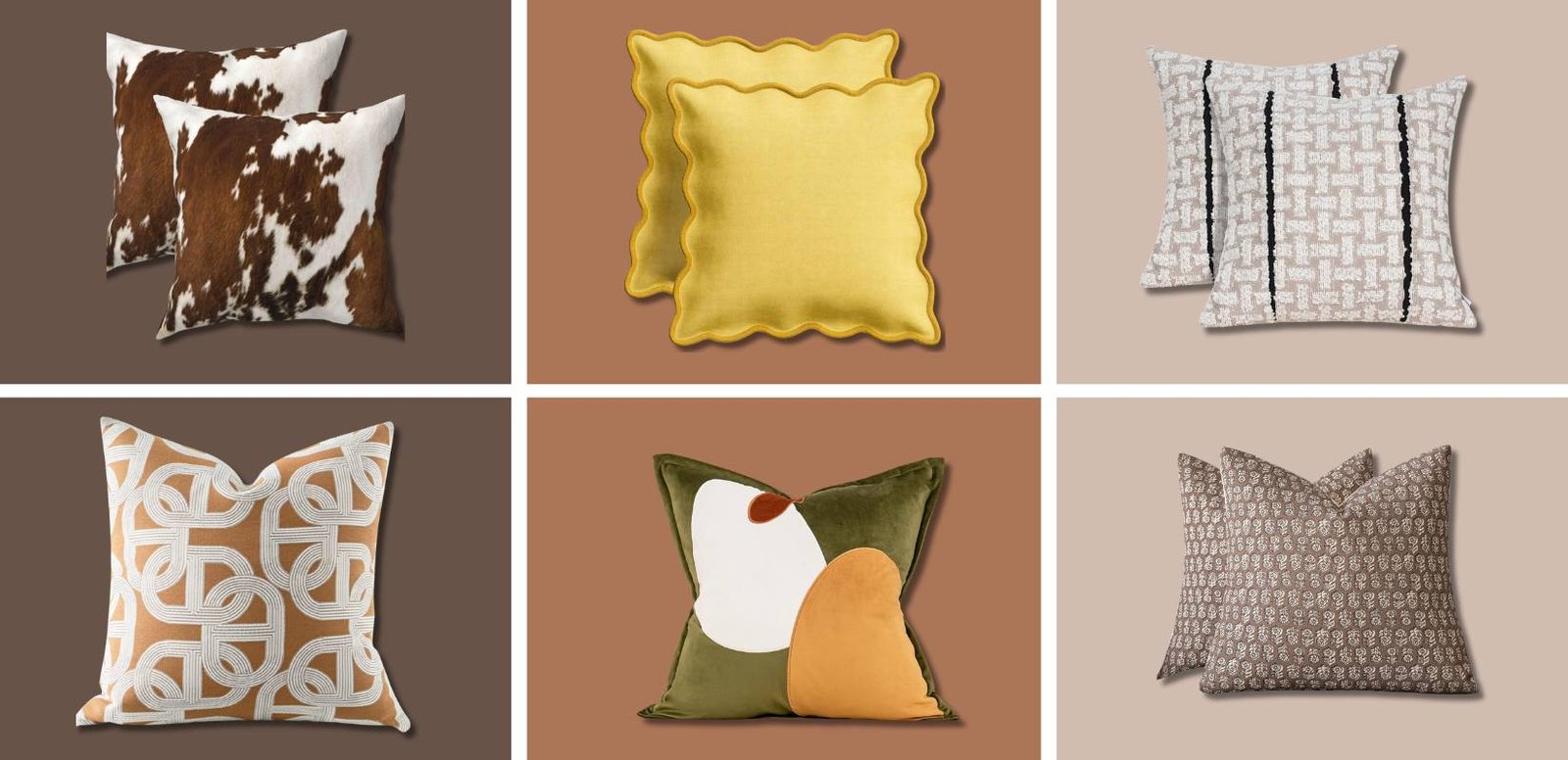 throw pillow ideas for dark brown couch