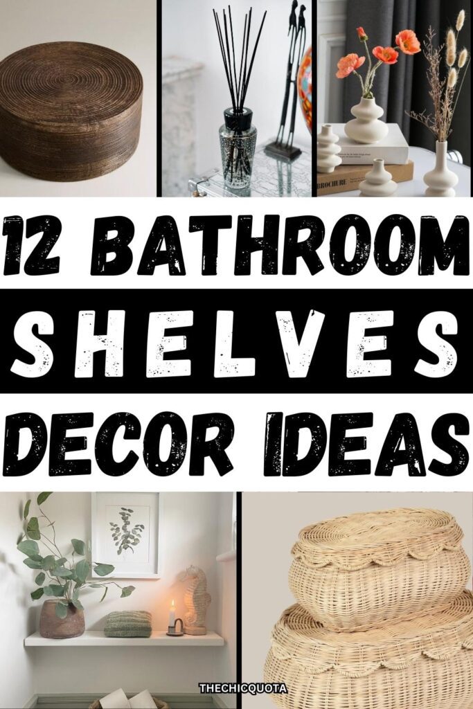 bathroom shelf decor modern