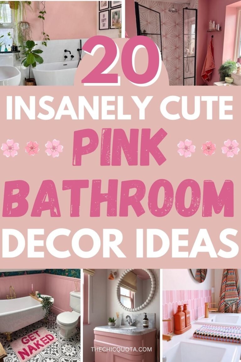 20 Pink Bathroom Ideas You'll Love for An Elegant Design - The Chic Quota