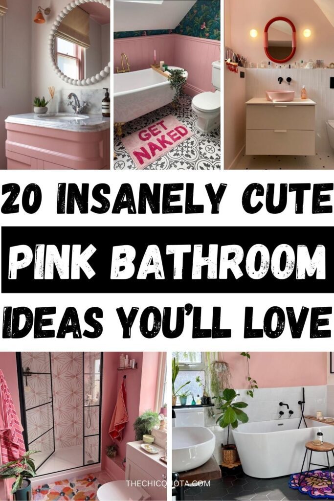 pink bathroom walls