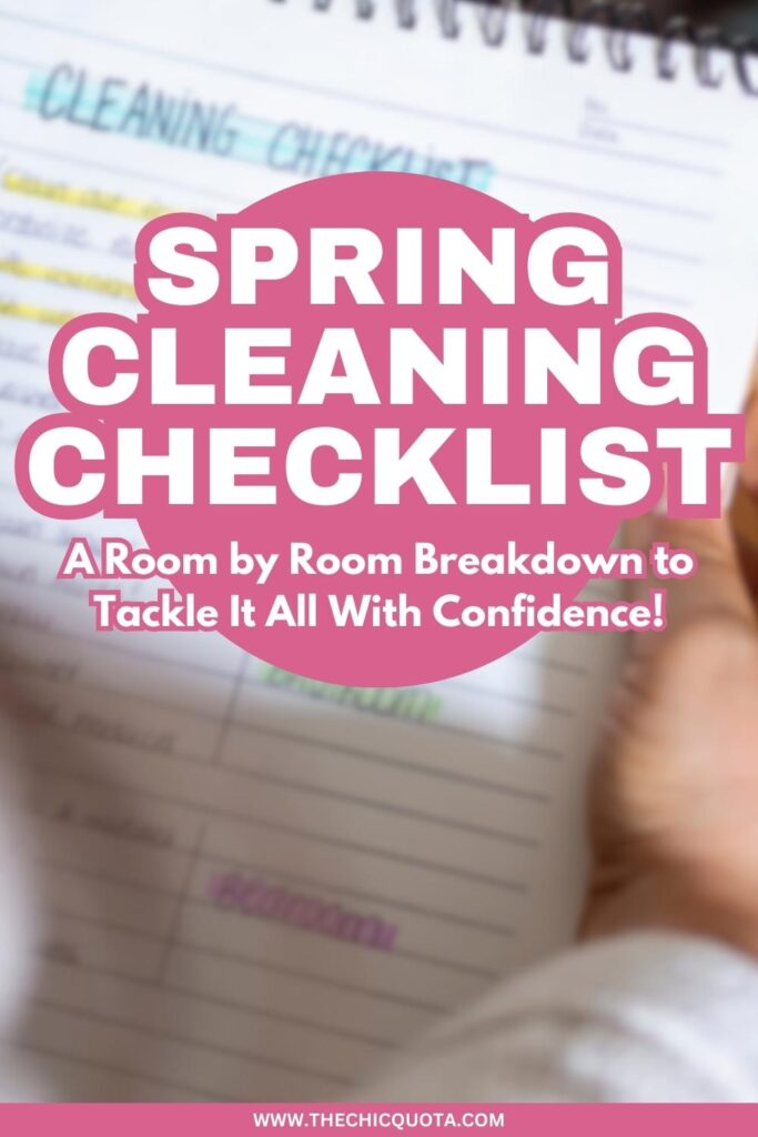 spring cleaning checklist