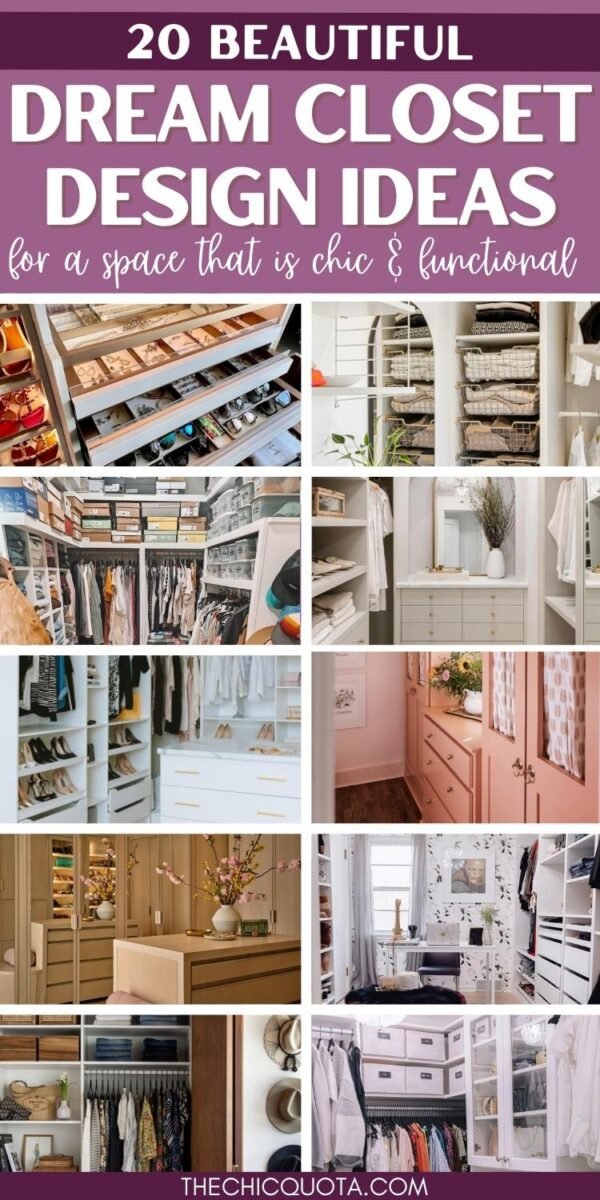 20 Beautiful Ideas To Realize Your Dream Closet Design - THE CHIC QUOTA