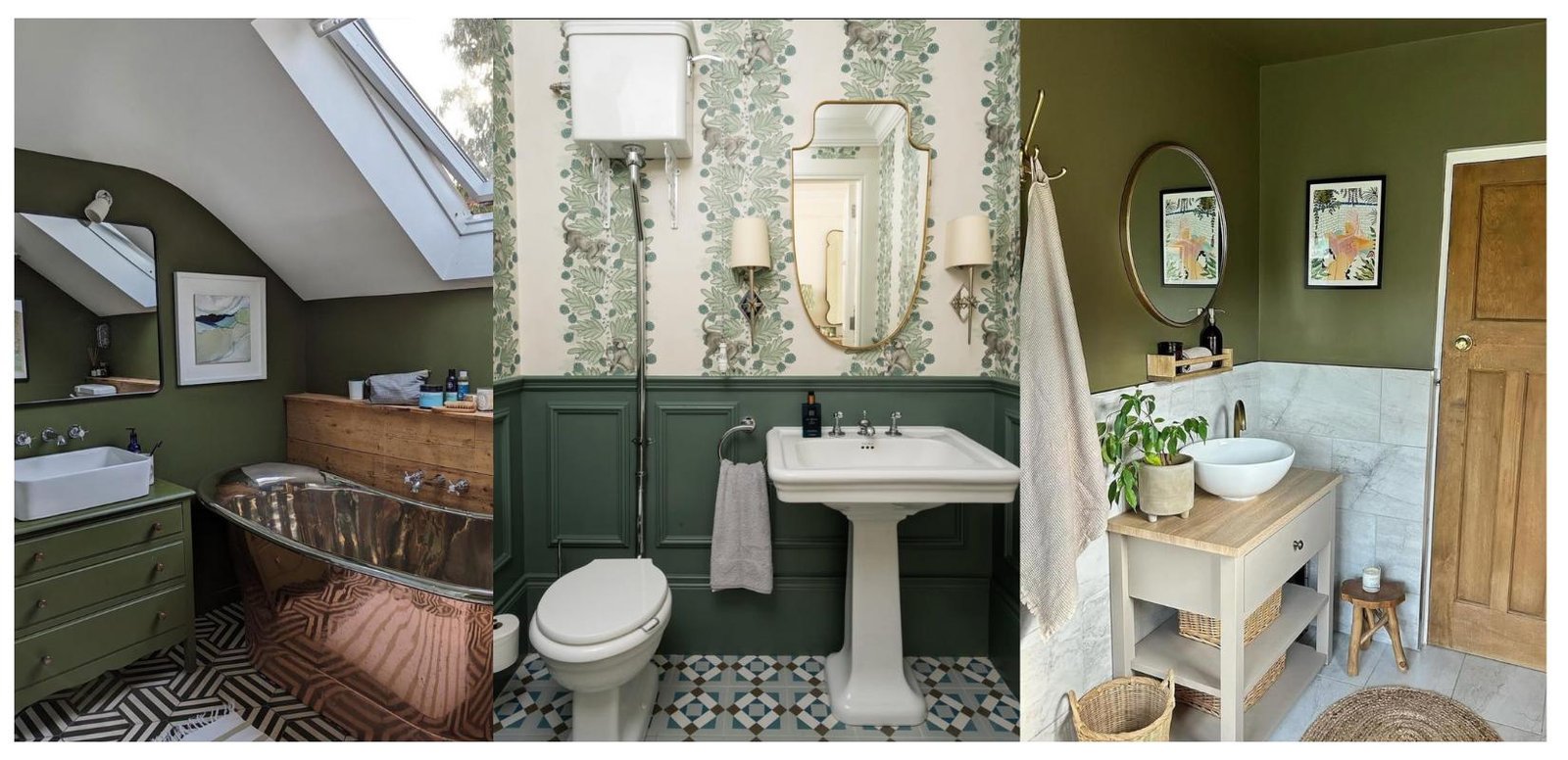 green bathroom ideas