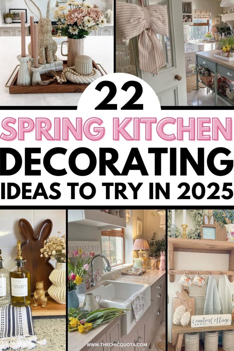 22 Simple Spring Kitchen Decor Ideas To Refresh Your Space - THE CHIC QUOTA