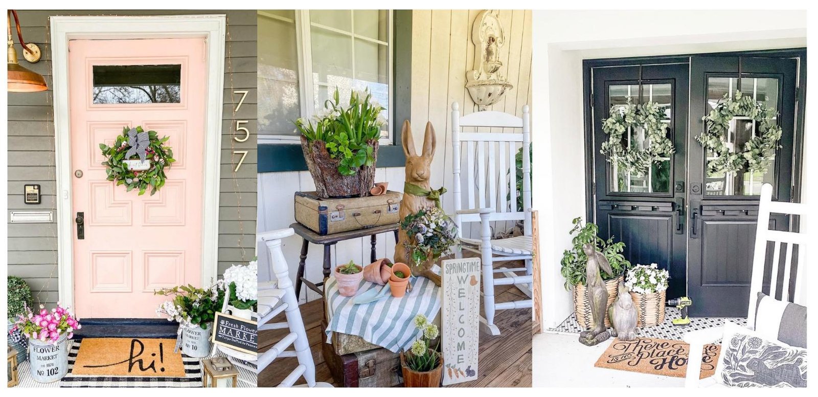 spring porch decor