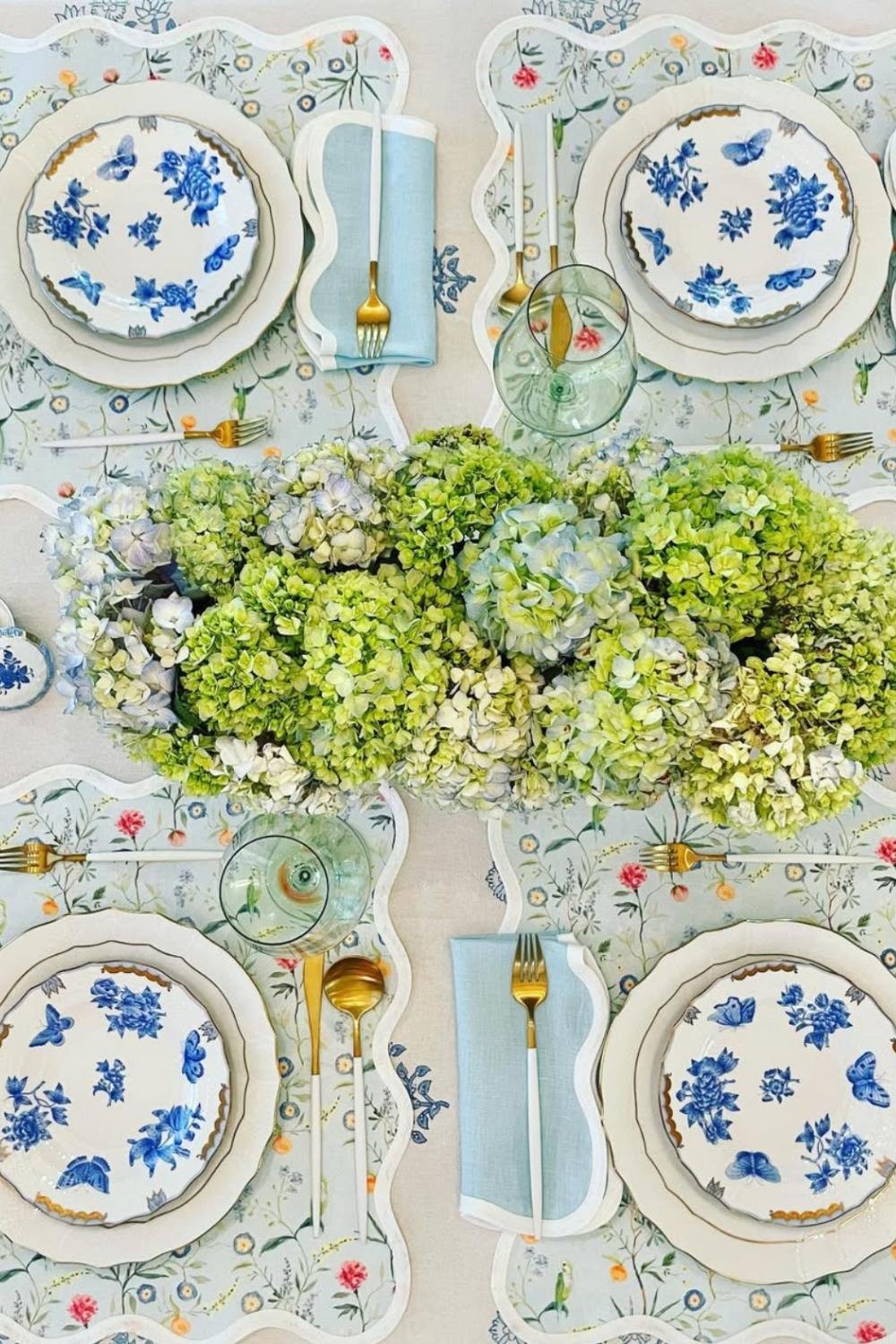 spring table decor dining room