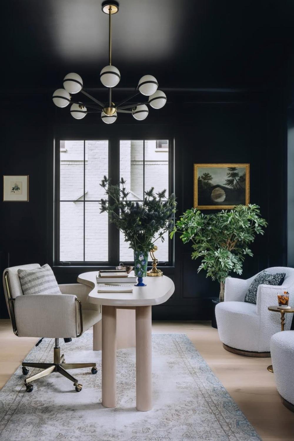 How To Design The Moody Home Office Of Your Dreams - THE CHIC QUOTA