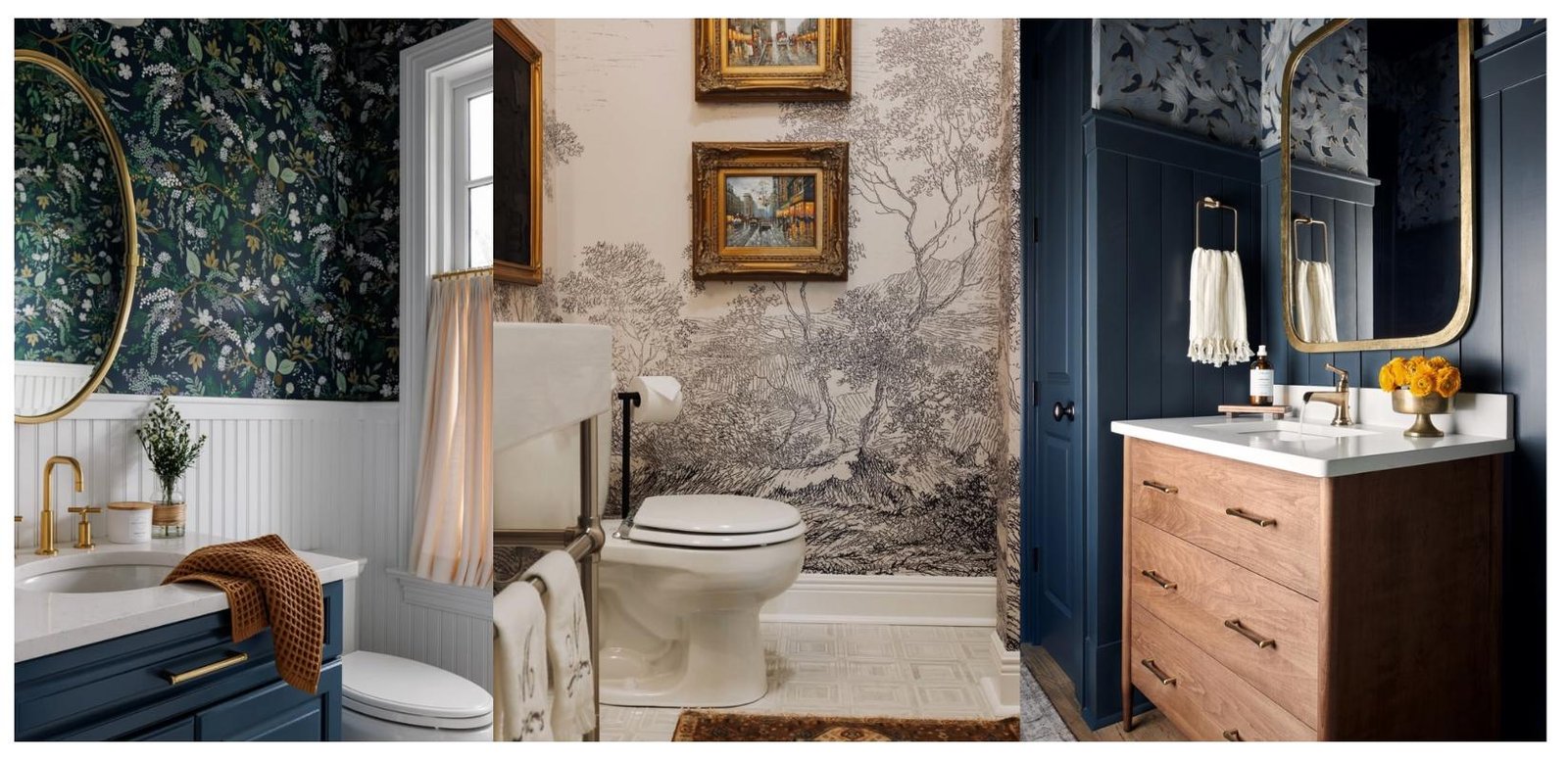 moody powder room