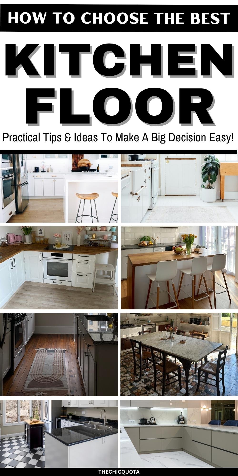 An Easy Guide For Choosing The Best Color For Kitchen Floor - THE CHIC ...