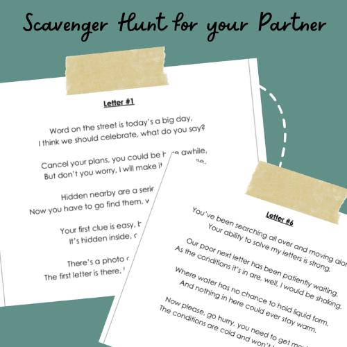 scavenger hunt gift ideas