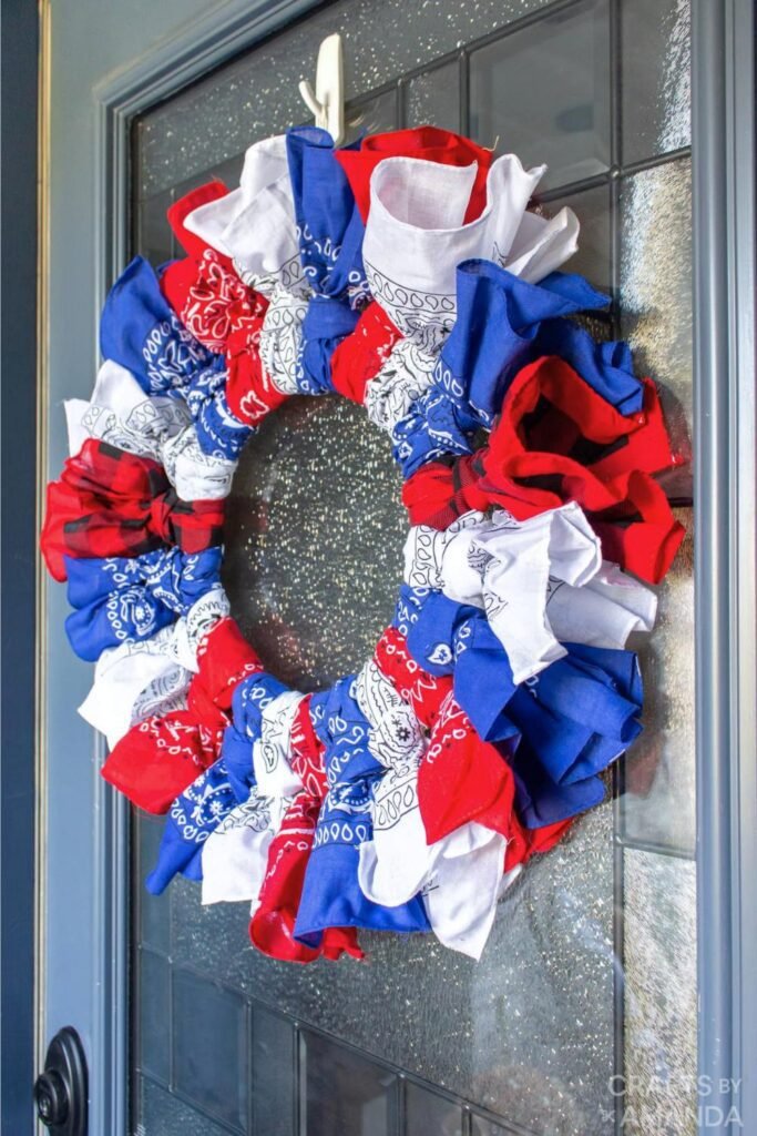 patriotic wreath DIY