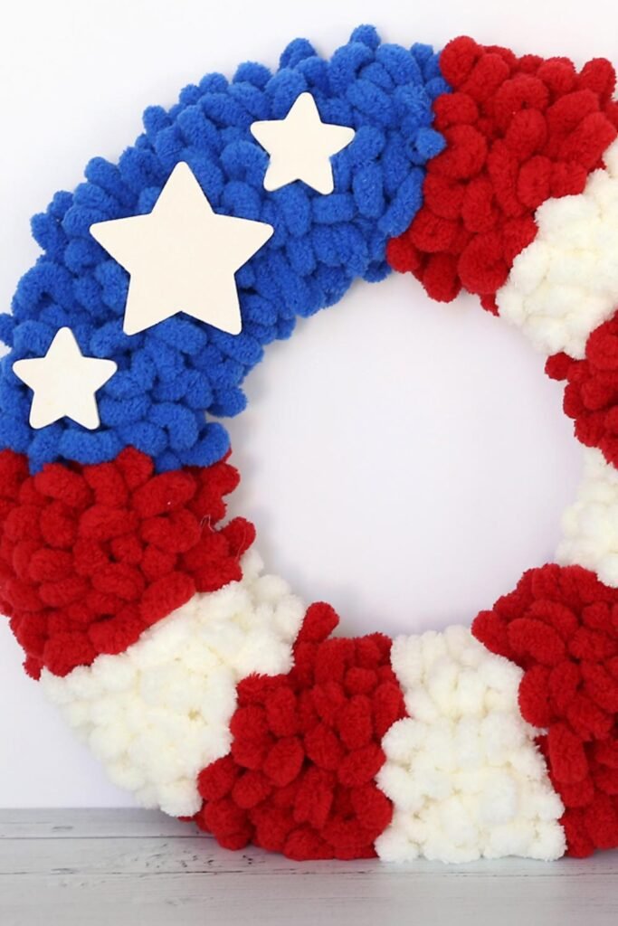 American flag wreath