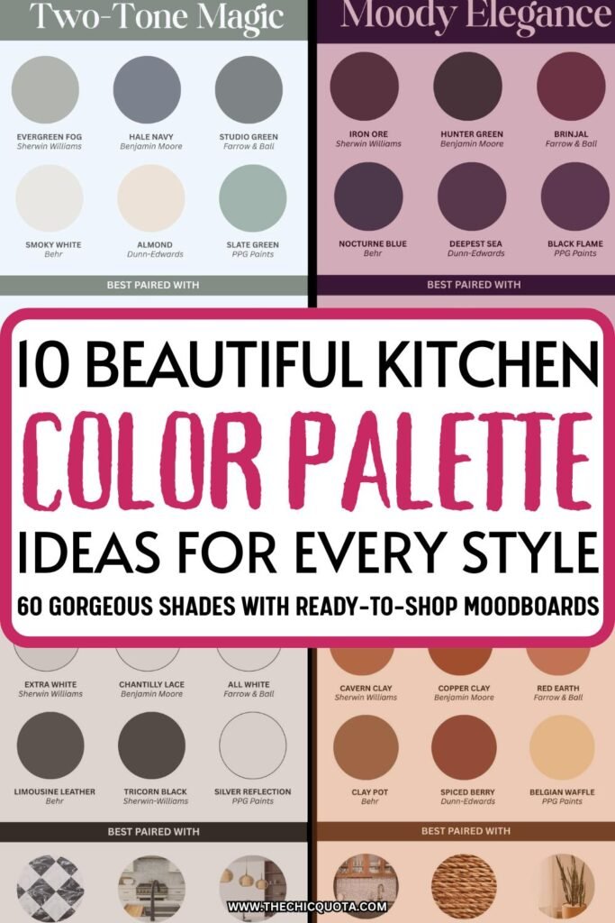kitchen color palette ideas