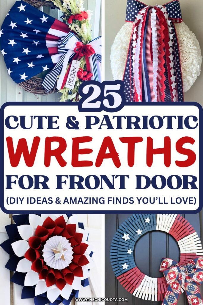 patriotic wreaths for front door