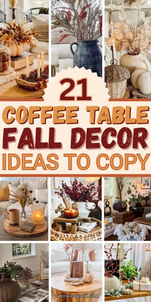 coffee table fall decor ideas