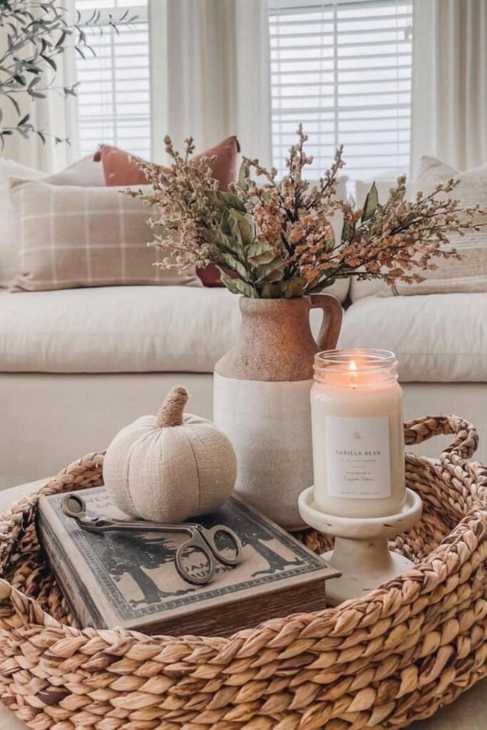 autumn coffee table decor