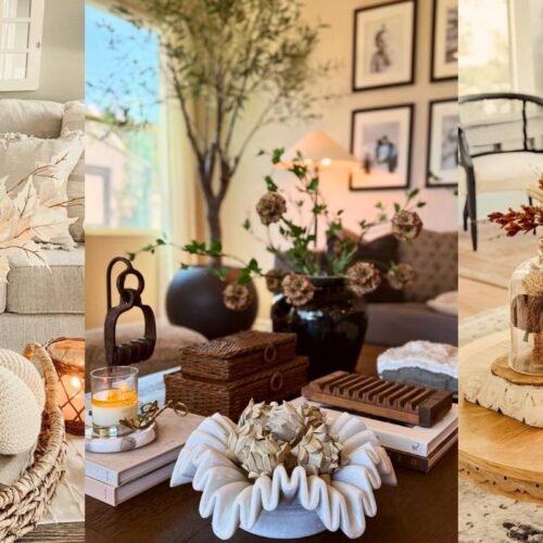 fall coffee table decor