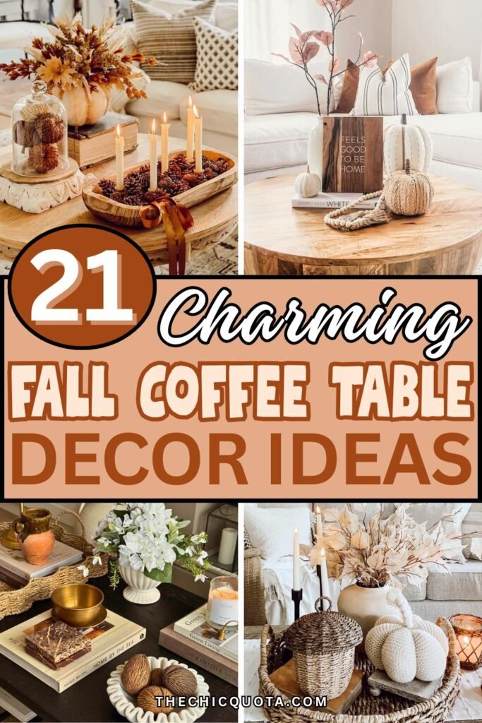 fall coffee table decor ideas