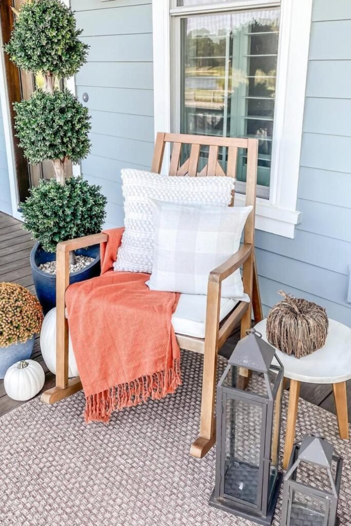 fall porch decor