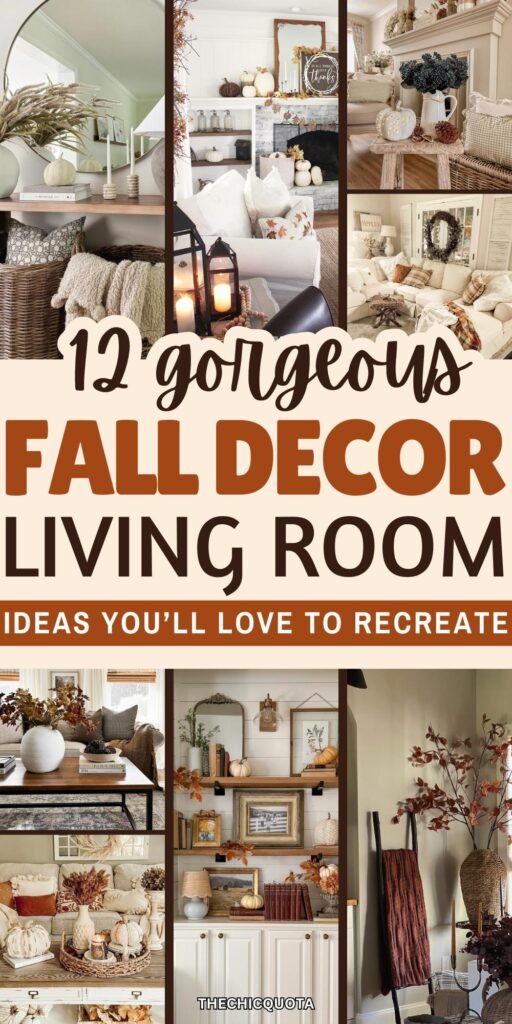 fall decor living room
