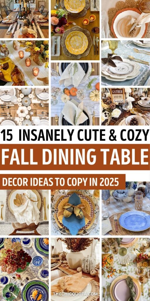 fall dining table decor ideas