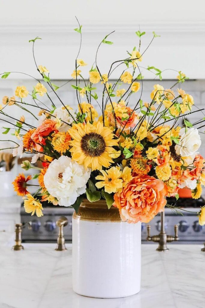 fall outdoor flower arrangements