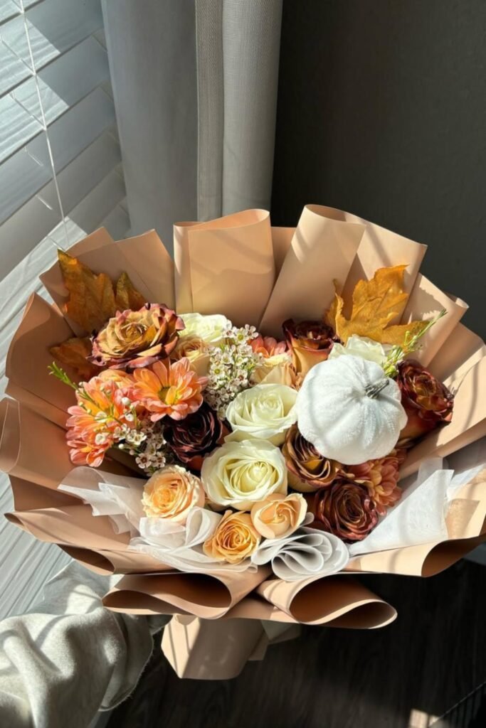 fall table flower arrangements