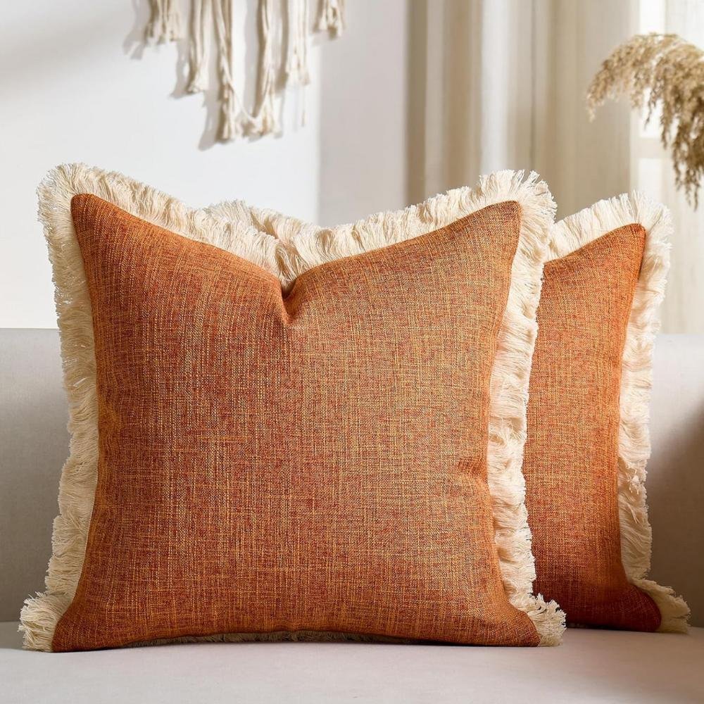 fall decor pillows living room
