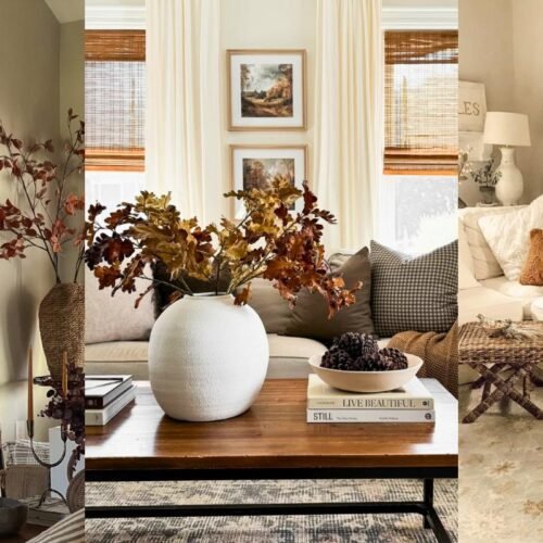fall living room decor