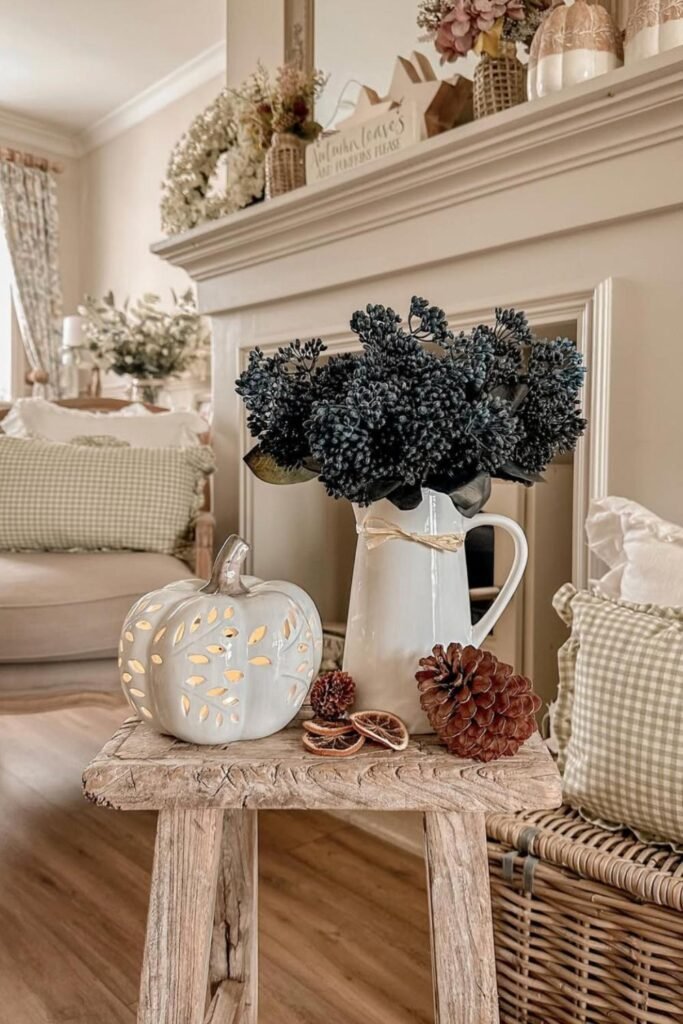 fall home decor living room